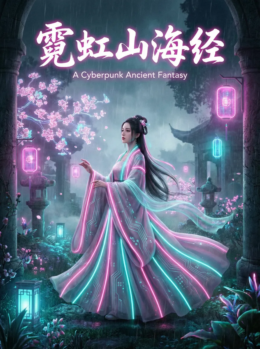 不知火舞出装 古风奇缘短剧 - 霓虹山海经海报